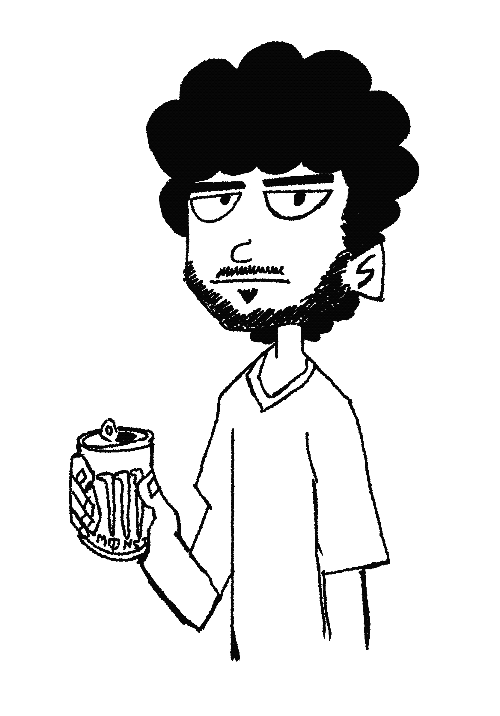 Tamilkumaran drinking a Monster Energy